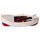 White and red rowboat for Nativity 10 cm s1