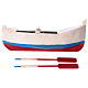 White and red rowboat for Nativity 10 cm s4