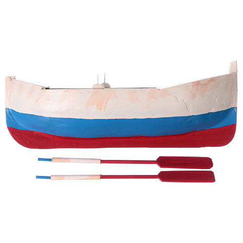 Barca madeira para presépio com peças de 12 cm de altura média 4