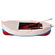 White and red rowboat for Nativity 12 cm s1