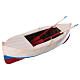 White and red rowboat for Nativity 12 cm s2