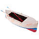 White and red rowboat for Nativity 12 cm s3