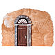 Wall in cork with door for Nativity scene 20x15 cm s1