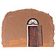 Wall in cork with door for Nativity scene 20x15 cm s2