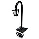 Curved Lamppost with Lantern real h 11 cm - 12V s2