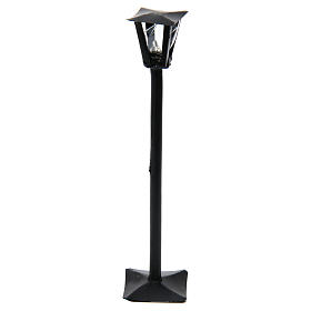 Street lamppost and lantern real height 17 cm - 12V