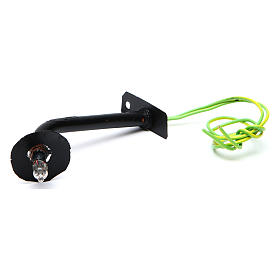 Lampione a parete con piatto h reale 7 cm - 12V