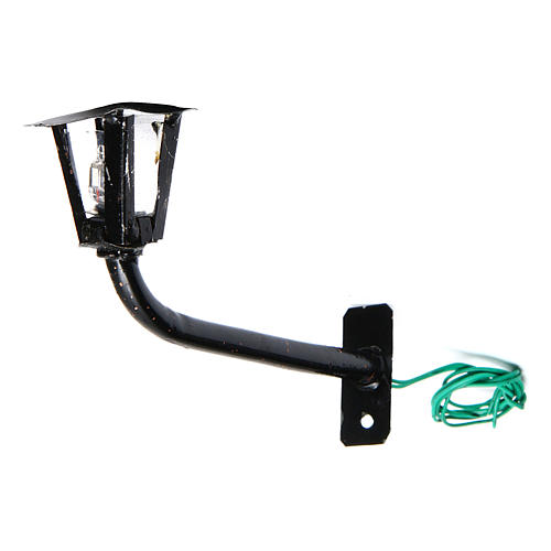 Wall lamppost with English-style lamp real height 10 cm - 12V 2