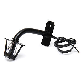 Lampione a parete con lanterna stile inglese h reale 5 cm - 12V