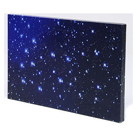 Hintergrund für DIY-Krippe nächtlicher Himmel mit Glasfaser 30x20 cm für neapolitanische Krippe