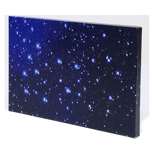 Hintergrund für DIY-Krippe nächtlicher Himmel mit Glasfaser 30x20 cm für neapolitanische Krippe 2
