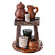 Banco vasaio 7x5x5 cm resina per presepe s1