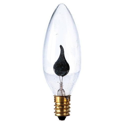 Ampoule effet flamme 10 cm E14 3W 220V pour crèche 1