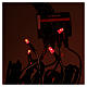 Kit 4 red fire LEDs 3 mm and 5 mm for Nativity scene s3