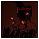 Conjunto 4 fogos vermelhos LED 3 mm e 5 mm para presépio s3