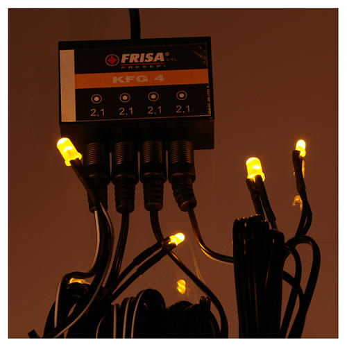 Set Feuereffekt, 4 gelbe LEDs, 3 und 5 mm, für DIY-Krippe 3