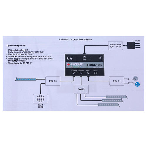 Circuito de control Frial One Star 30 led azules 60 led blancos dispositivo musical estrellas fibra óptica 13