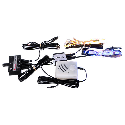 Stacja sterująca Frial One Music z 30 niebieskimi ledami i 60 białymi ledami, urządzenie muzyczne do szopki 4