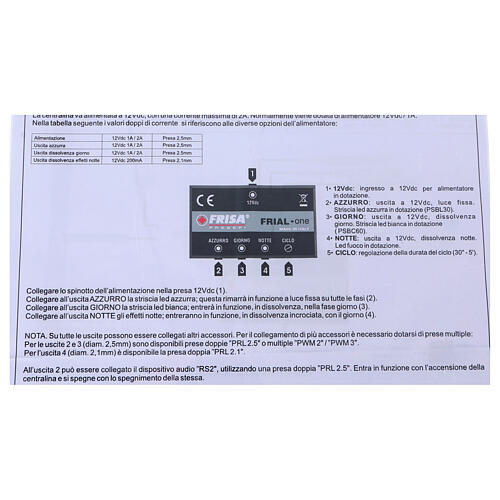 Stacja sterująca Frial One Music z 30 niebieskimi ledami i 60 białymi ledami, urządzenie muzyczne do szopki 6