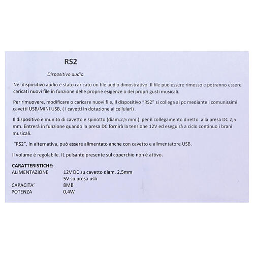 Stacja sterująca Frial One Music z 30 niebieskimi ledami i 60 białymi ledami, urządzenie muzyczne do szopki 8