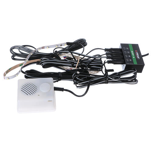 Control unit kit fixed light and sound producer for Nativity scene 3