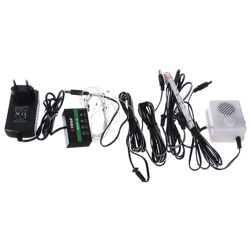 Centrala, zestaw świateł stałych do szopki i odtwarzacz dźwięków 4