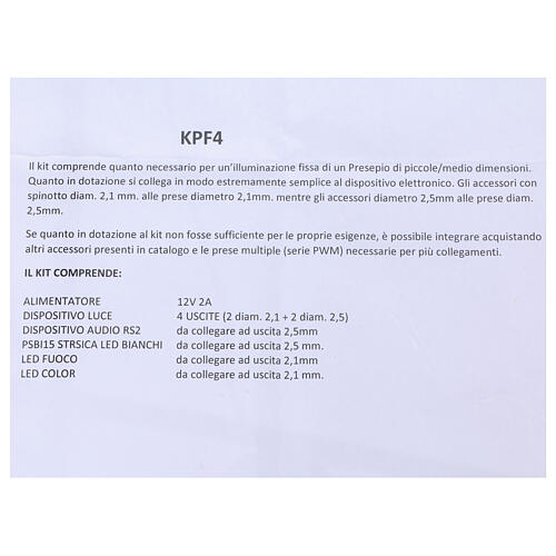 Controlador conjunto luzes fixas presépio e reprodutor som 5