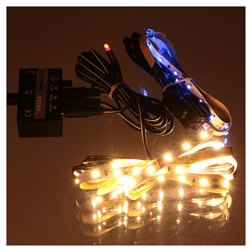 Control unit Frial One Basic blue and white LEDs 2 phases with strips for Nativity scene 3