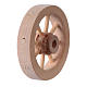 Carriage Wheel for Nativity light wood diameter 3.5 cm s3