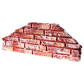 Ancient wall in painted polystyrene 10x25x2 cm