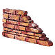 Rustic wall in painted polystyrene 10x20x3 cm s2