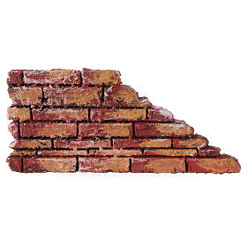 Muretto rustico polistirene dipinto 10x20x3 cm