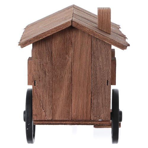 German-style cart for animals 11x20x8 cm for 10-12cm Nativity Scenes 4