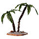 Double palm tree real height 13-18 cm for Nativity Scene s1