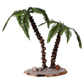 Double palmier h réelle 13-18 cm pour crèche