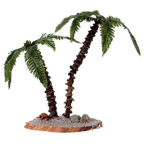 Podwójna palma h rzeczywista 13-18 cm do szopki 1