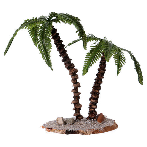 Two palm trees, real h 13-18 cm for nativity 2