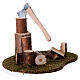 Woodcutter and timber for Nativity Scene 15 cm s1