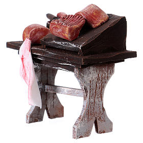 Banco del macellaio per presepe 12 cm 