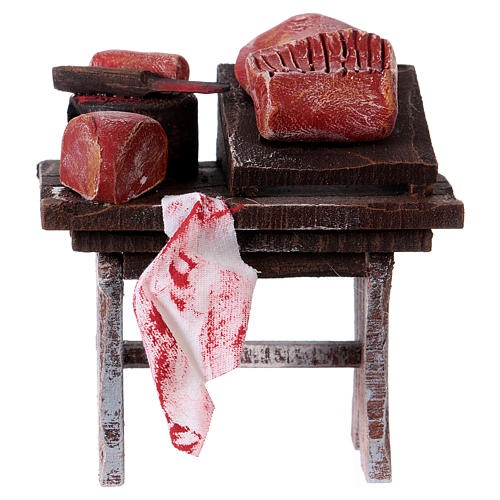 Meat counter figurine, for 10 cm nativity 1