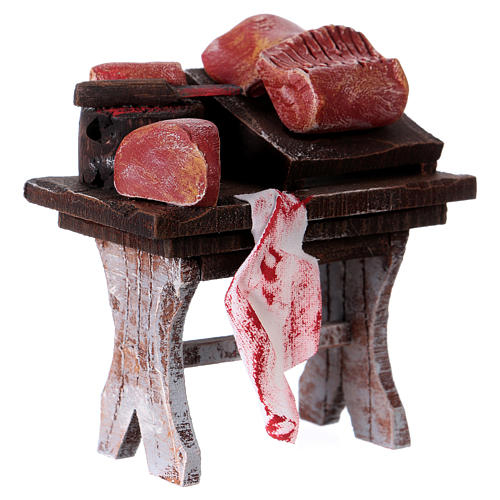 Meat counter figurine, for 10 cm nativity 3