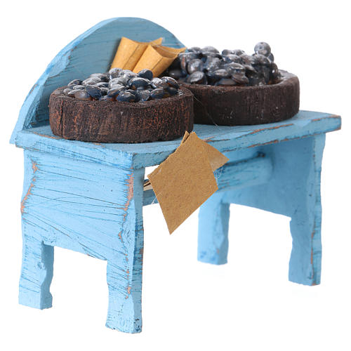 Stand mit Venusmuscheln für Krippenfiguren von 10cm 3