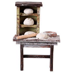 Banco panettiere per presepe 10 cm
