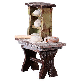 Banco panettiere per presepe 10 cm