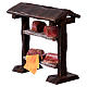 Butcher stand in wood 9x8.5x4 cm, for 7-8 cm nativity s2