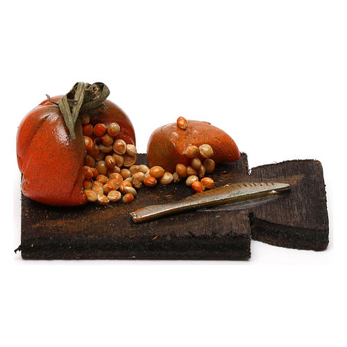 Cutting board with pumpkin 24 cm, Neapolitan nativity 1