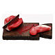 Tagliere carne con fetta per presepe napoletano con statuine da 24 cm s1