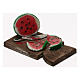 Cutting board with watermelon, Neapolitan Nativity scene 24 cm s2