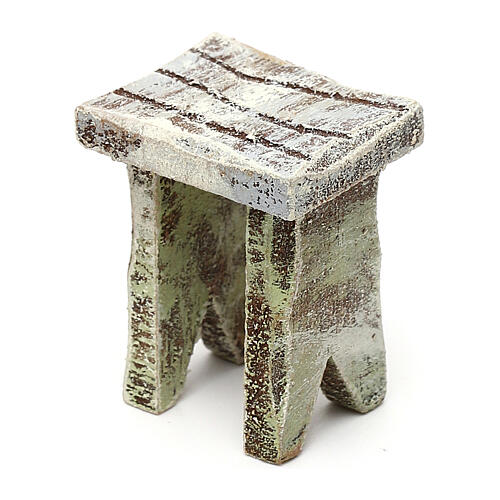 Stool, 10 cm Nativity Scene accessory, 3x2x3 cm 2