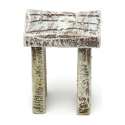 Stool, 10 cm Nativity Scene accessory, 3x2x3 cm 3